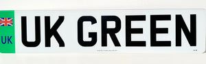 UK Badge + Green Badge Show Plates (Custom Spacing)