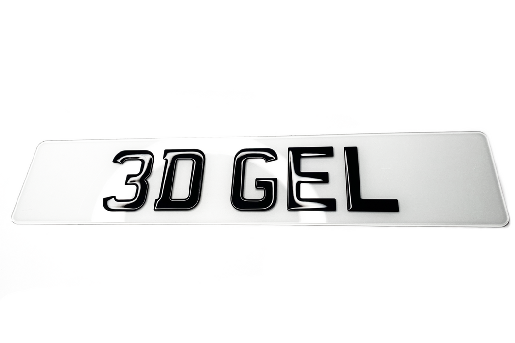 3D Gel Number Plates (Road Legal)