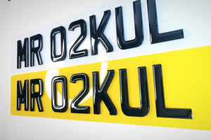 4D Gel Number Plates (Road Legal)