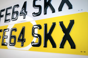 3D Gel Number Plates (Road Legal)