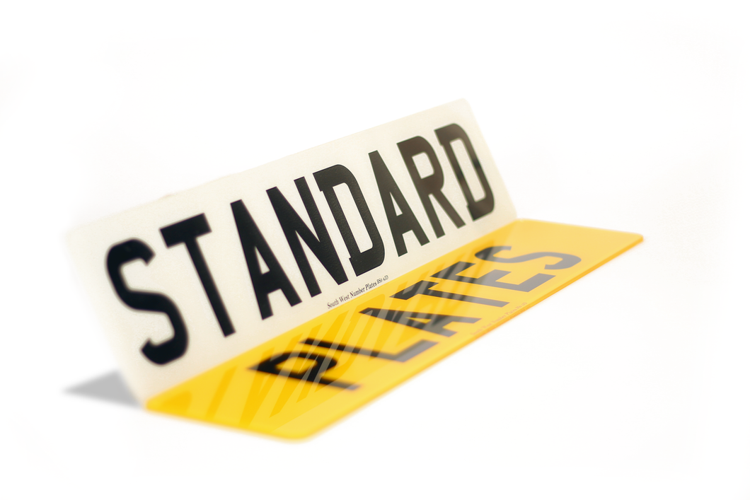 Standard Number Plates (Road Legal only)