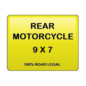 9x7 Motorbike Plate